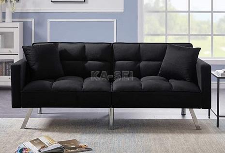 Modern Velvet Sofa bed with armrest