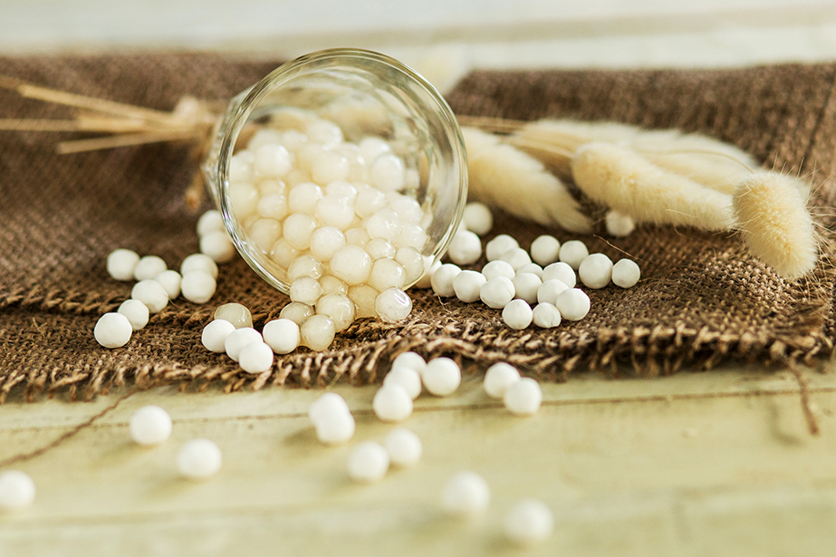 Wholesale White Tapioca Pearl 9mm for Bubble Tea Made In Taiwan