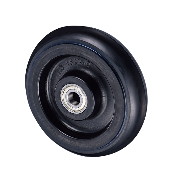 6 inch Precision Ball Bearings Push Cart Swivel Rubber Wheel