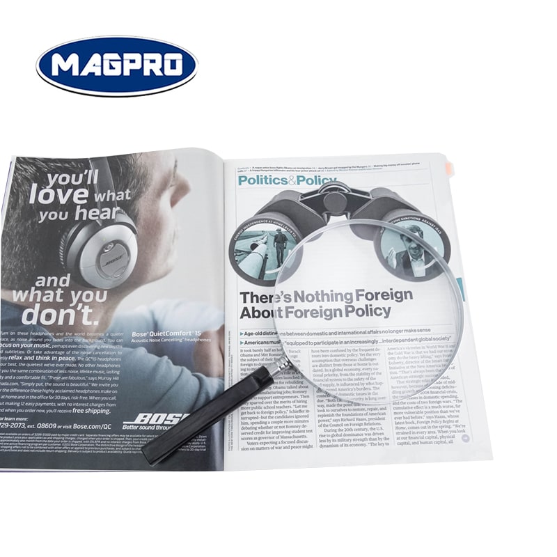 金屬框手持放大鏡 / 方形握把手柄放大鏡