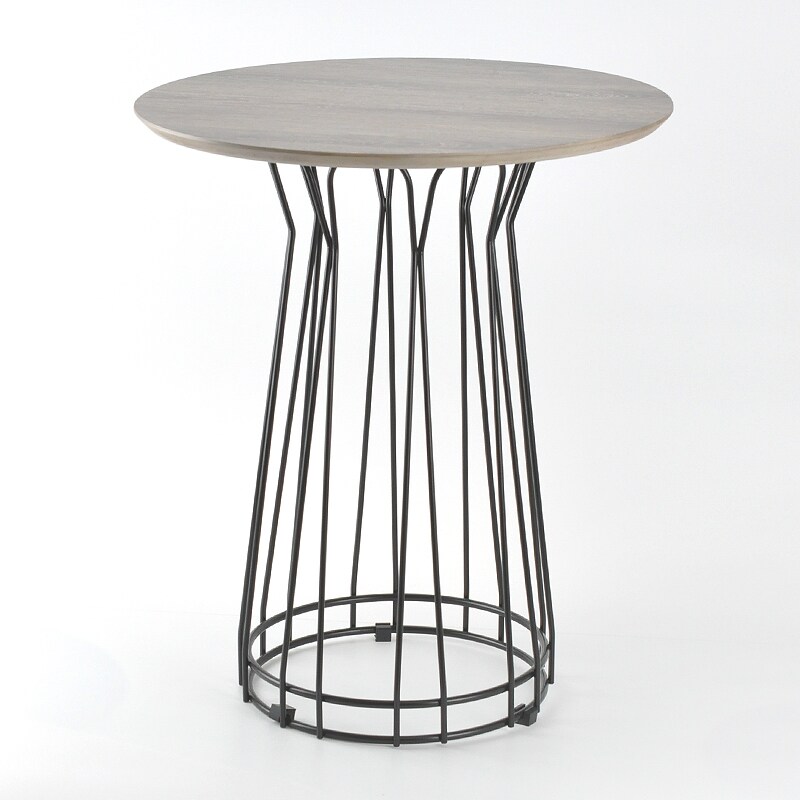 Modern Design Big Round Table with Metal Wire Base | Taiwantrade