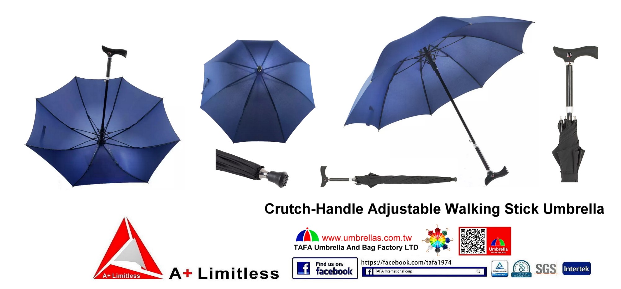 Crutch Handle Adjustable Walking Stick Umbrella Taiwantrade