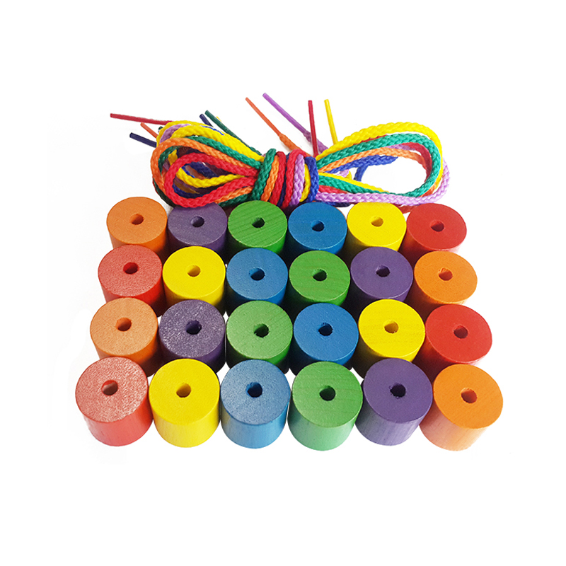 22mm Assorted Wooden Beads Mixed