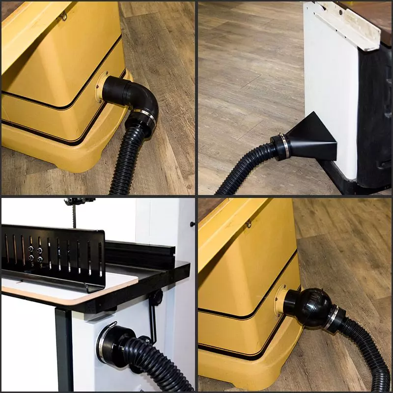 4" To 21/2" Dust Collection Shop Vac Tool Port Adapter