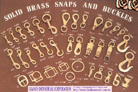 Brass Snap Hook & Buckles