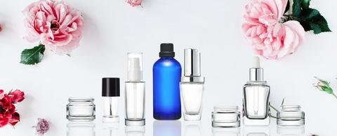 Colored Skin Care Packaging Glass Bottle and Jar