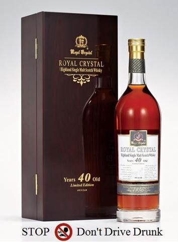 ROYAL CRYSTAL 40 YEARS OLD SINGLE MALT SCOTCH WHISKY