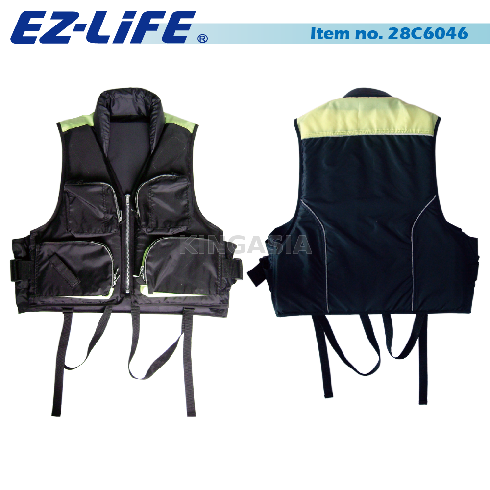 EZLiFE PRO NYLON PFD VESTS, ADULT FISHING LIFE VESTS