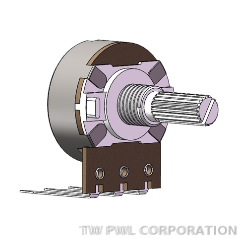 Rotary series metal shaft type potentiometer