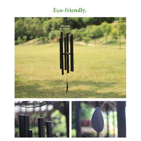 Black Large Wind Chimes