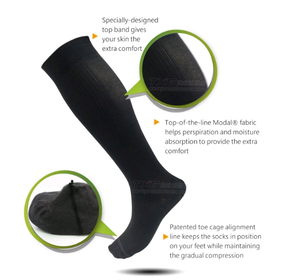 Unisex/Health Care/Moderate 1520mmHg TXG AntiOdor Compression socks