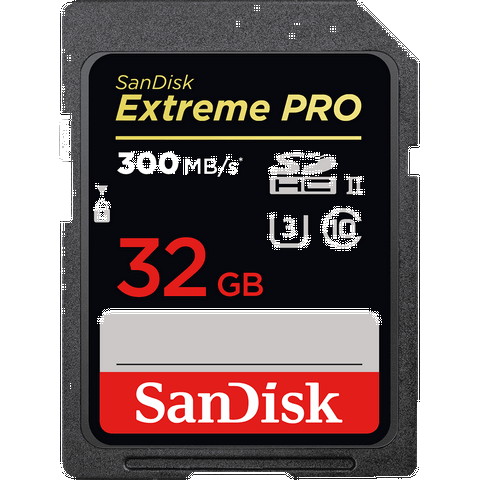 SanDisk Extreme Pro 32/64/128 GB SDHC/SDXC UHS-II Card ...