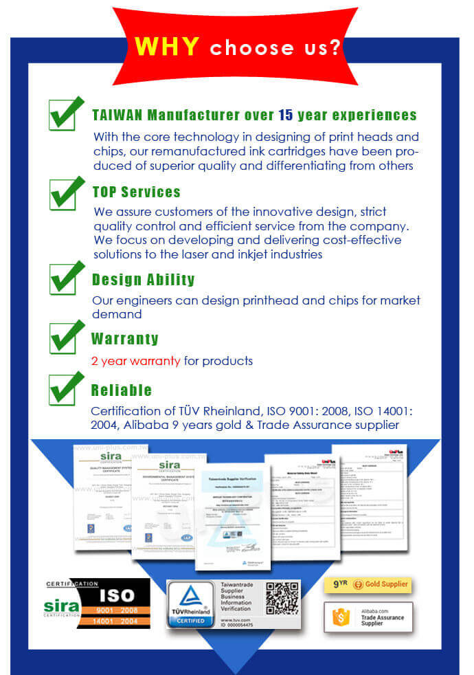 ink cartridge,toner chip,reset chip-why choose us