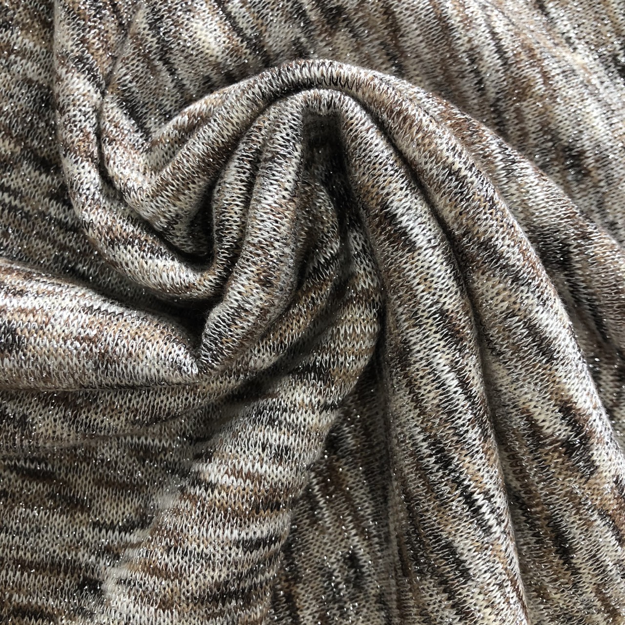 Polyester Rayon Silver Lurex Yarn Dyed Knitted fabric Taiwantrade