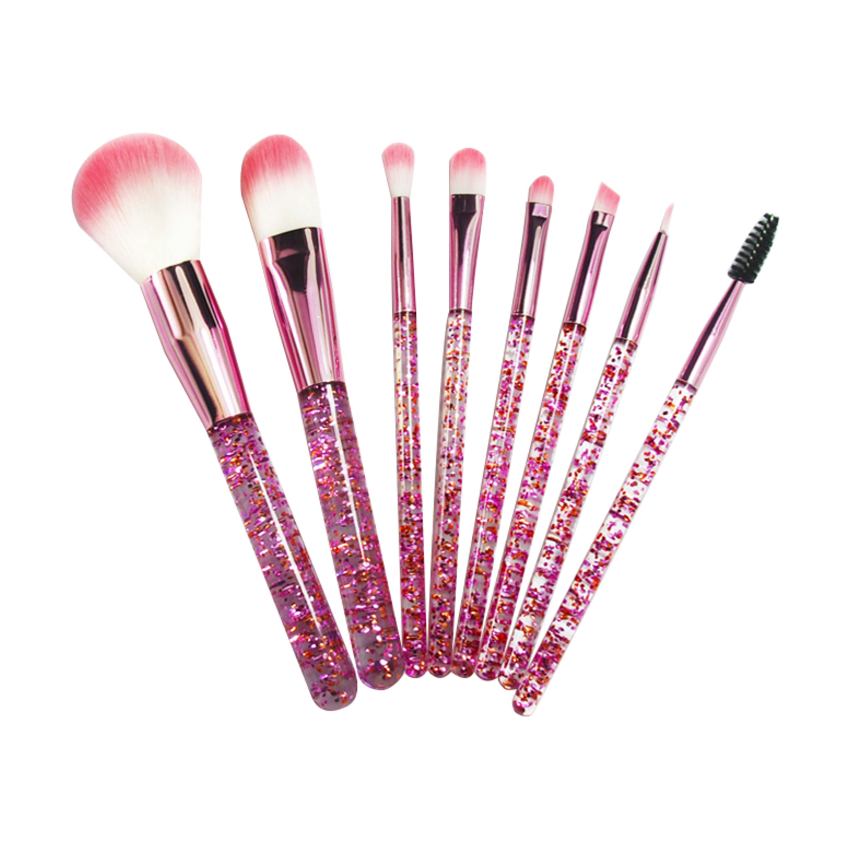 8pcs newest hot sale cosmetic brush Set & nylon hair and special