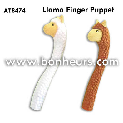 llama finger puppet