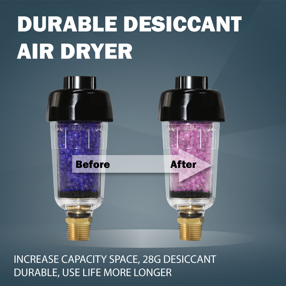 1/4" 3/8" Air Accessory Desiccant Dryer to Pneumatic Tools Inline
