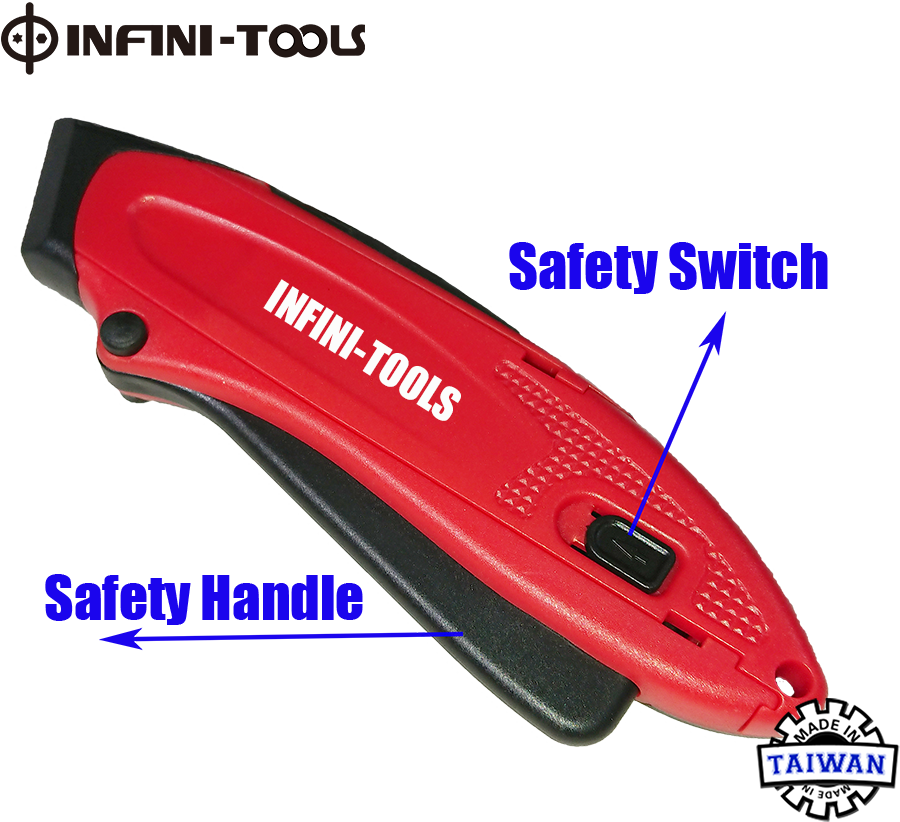 Squeeze Dual Action Auto Retracting Safety Knife