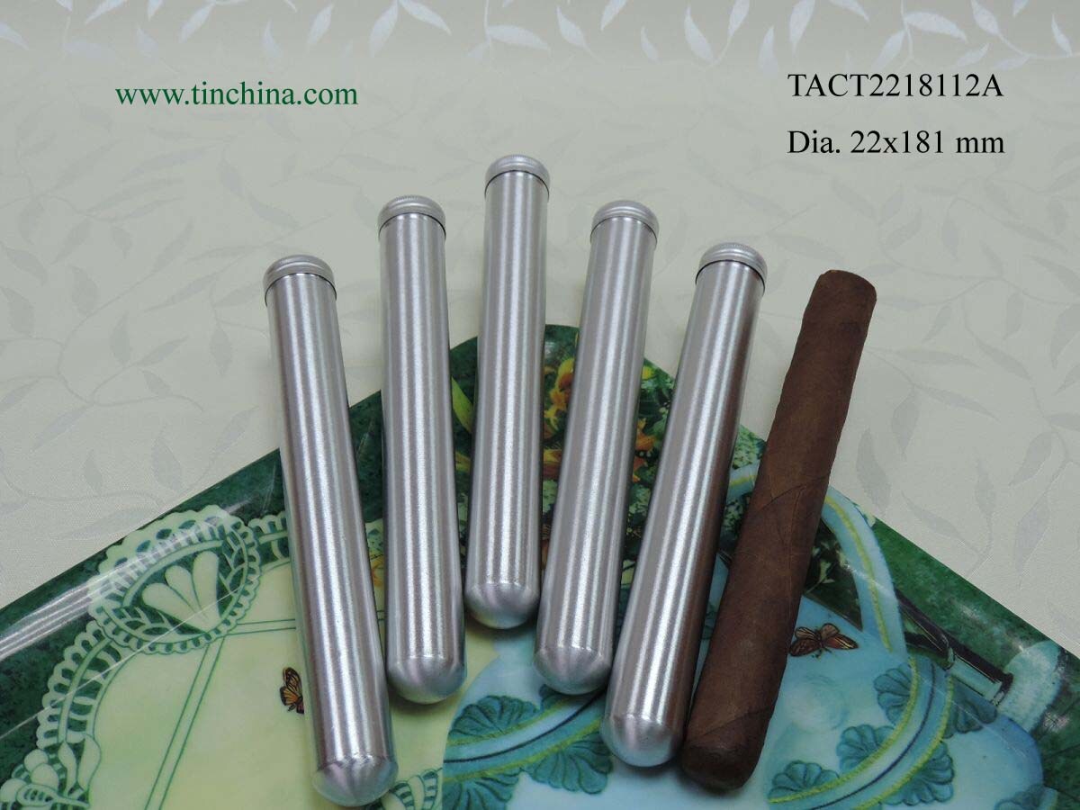 Aluminum Cigar Tubes with screw cap