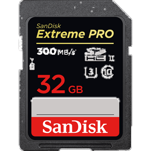 SanDisk Extreme Pro 32/64/128 GB SDHC/SDXC UHS-II Card