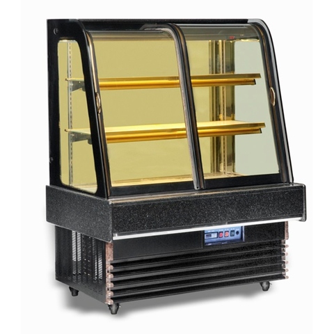 CURVE SHAPE FRONT OPEN CAKE CHILLER DISPLAY SHOWCASE