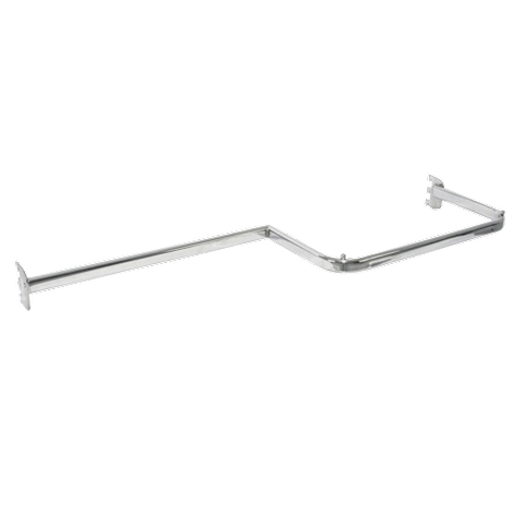 Wall slotted upright system hanging rail