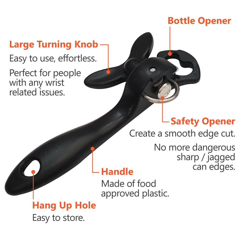 safety can opener features