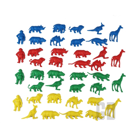 Wild Animal Counters 120pcs