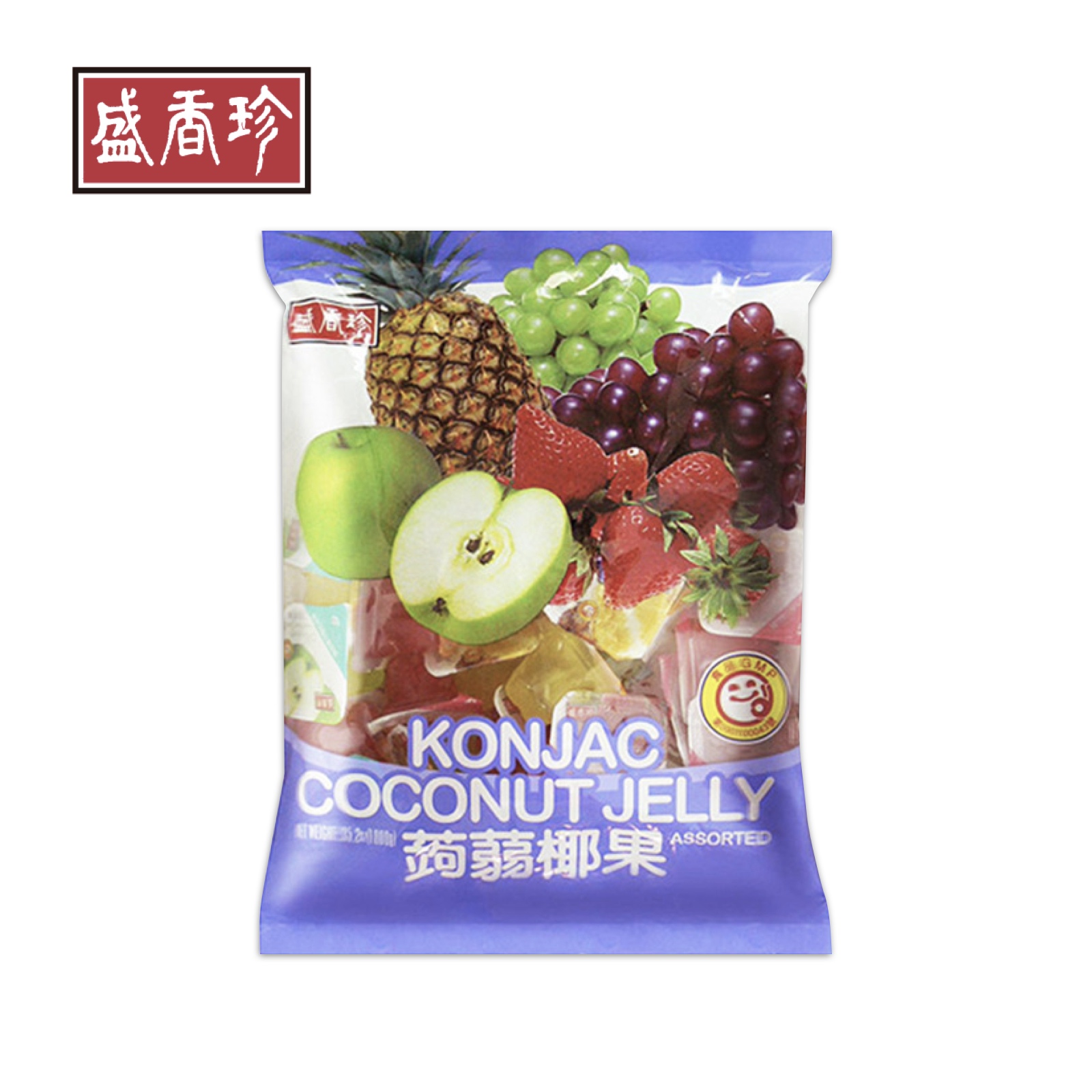 Konjac Coconut Jelly Cubes, Assorted Flavor Jelly Snack