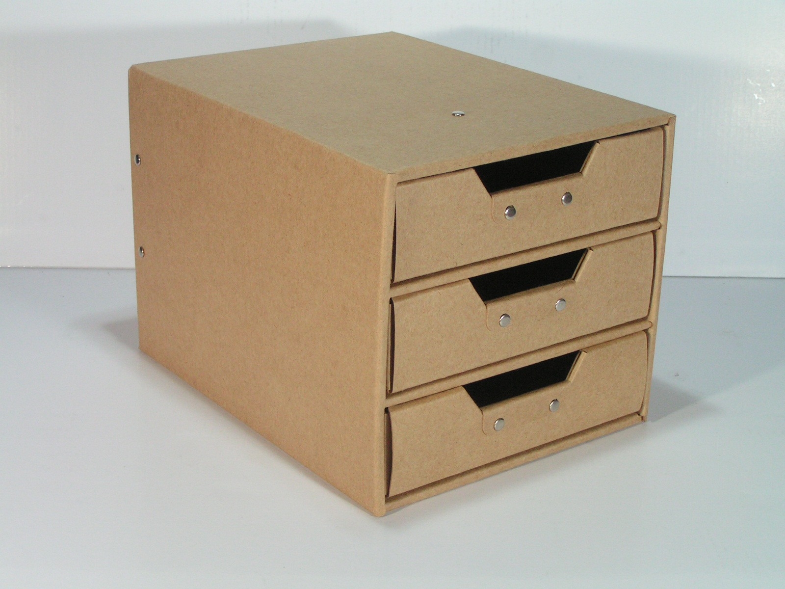 Storage Box With 3 Drawers Cardboard Sl Ap03 Icl Acerly