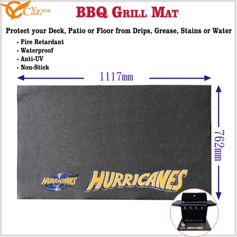 Licensed La Liga Soccer Team logo Las Palmas BBQ Grill Mat