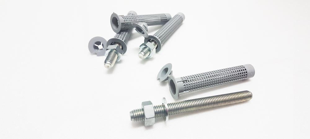 Dia. 16mm nylon sleeve for anchoring in perforated bricks and blocks with injection mortar