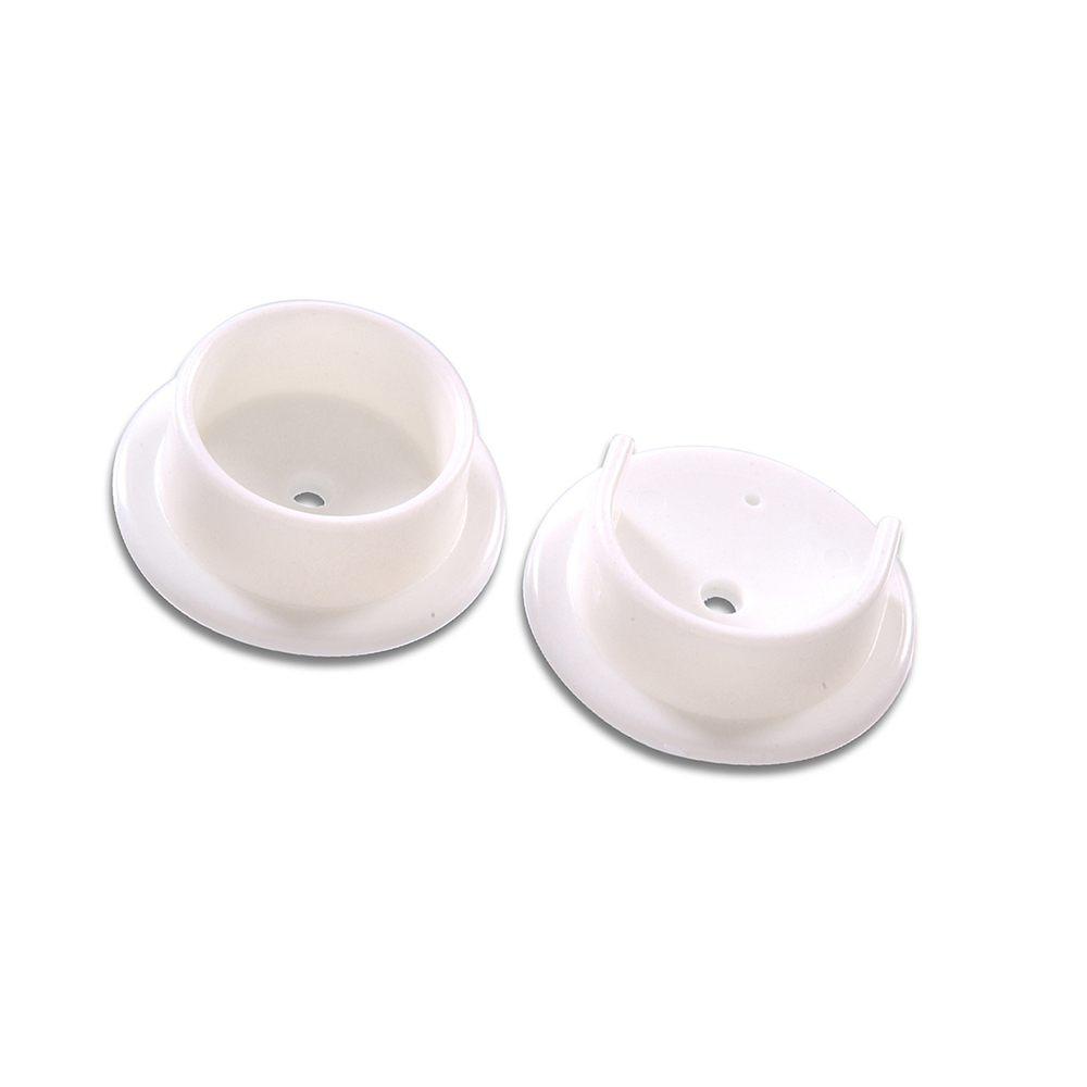 Plastic Pole Socket Closet Rod Flange Set Tube Support Holder