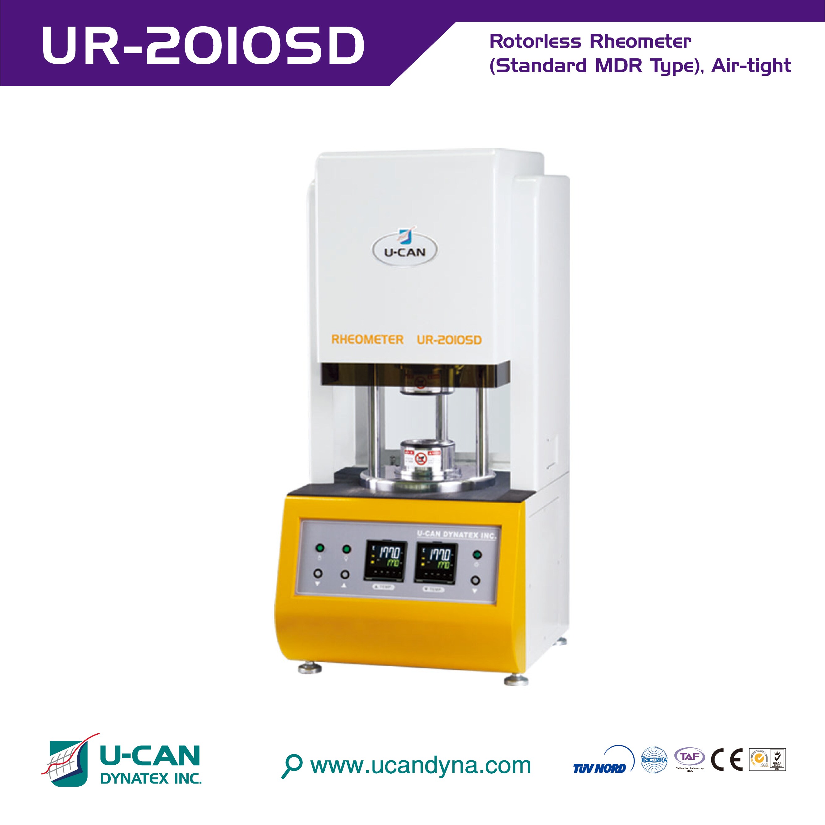 Mdr2000 Rheometer Rotorless Rheometer (Standard MDR Type), Air-tight | Taiwantrade.com