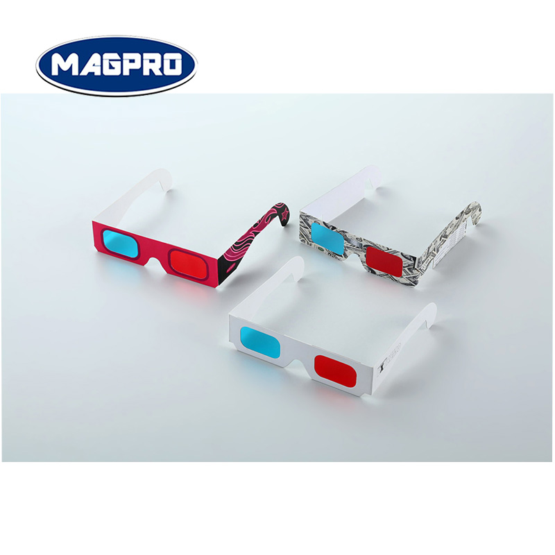 custom cardboard red blue 3d glasses 