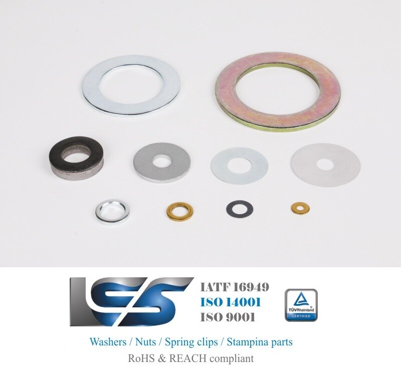 LCS Flat Washer RoHS & REACH & PPAP Carbon Stainless Steel Aluminum