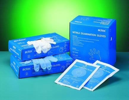 Powdered Nitrile Examination Gloves