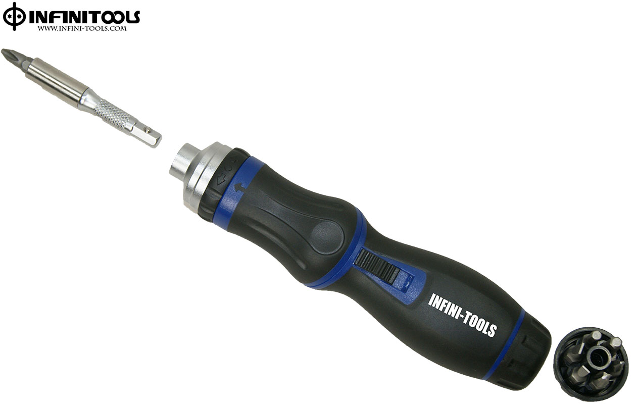 HighTorque Pistol Grip Ratchet Screwdriver, 9 in 1