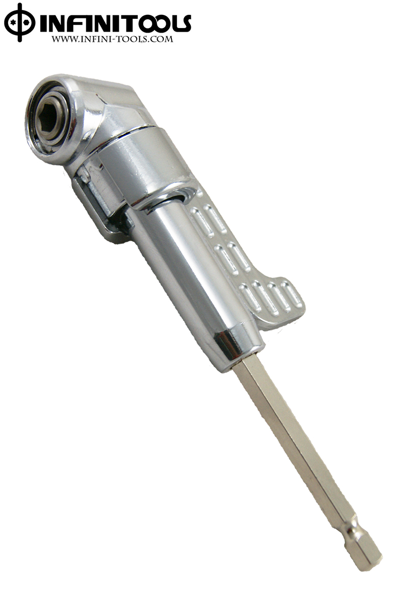 Right Angle Attachment, 1/4" Hex Screw Driver Holder 105 Degrees Angle