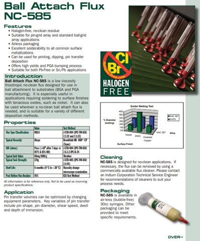 Ball Attach Flux NC-585