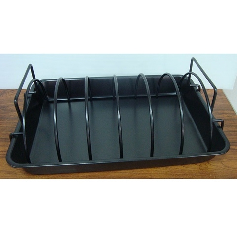 Large Size Roasting Oven Pan with Rack Carbon Steel NonStick