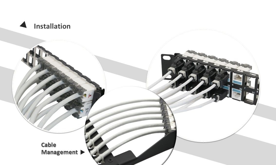 Panneau vide haute densité 1U 48 ports UTP
