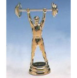 Weight lifting for trophy