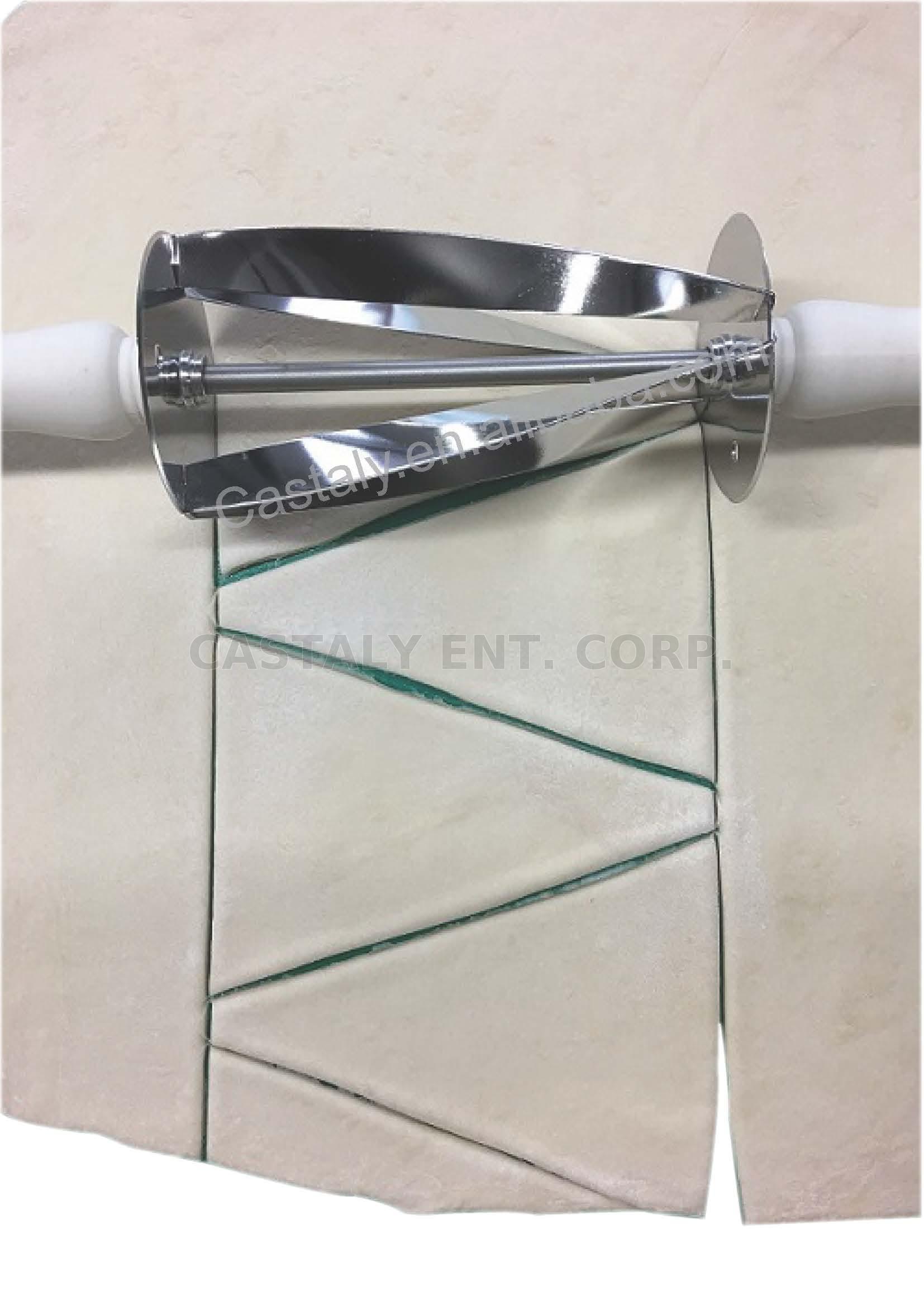 triple stainless steel triangular roller croissant