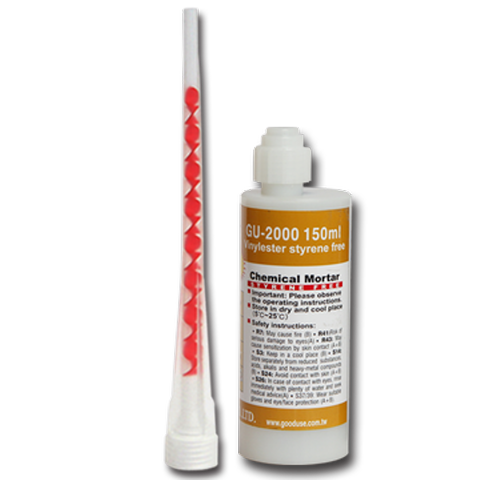 150ml Vinylester, Chemical mortar, injection cartridge bolt glue