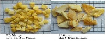 freeze dried mango dice/ slice