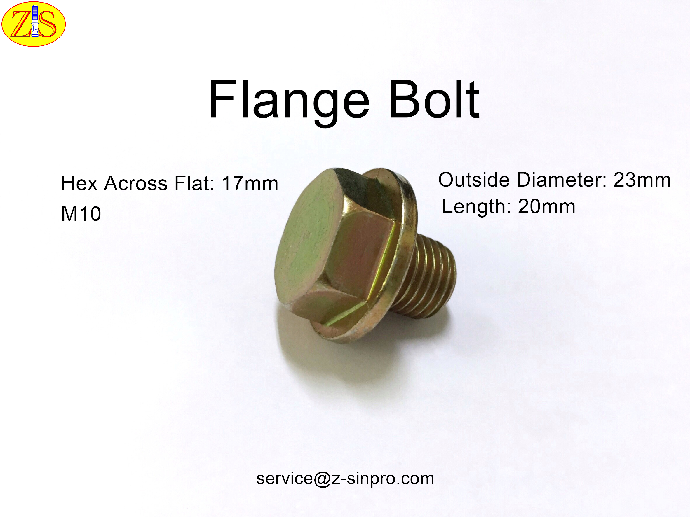 Flange Bolt M10 Zinc Plated Taiwantrade