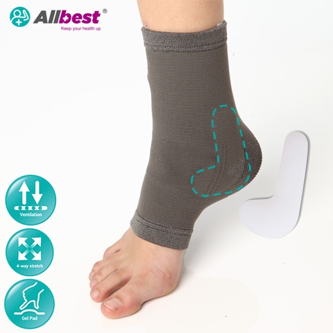 Grey Elastic Ankle Gel Pads