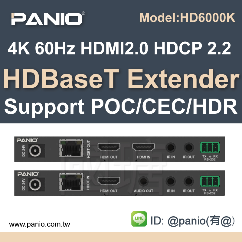 HD Base T HDMI2.0 Extender and 18Gbps HDR with Bi-directional IR ...