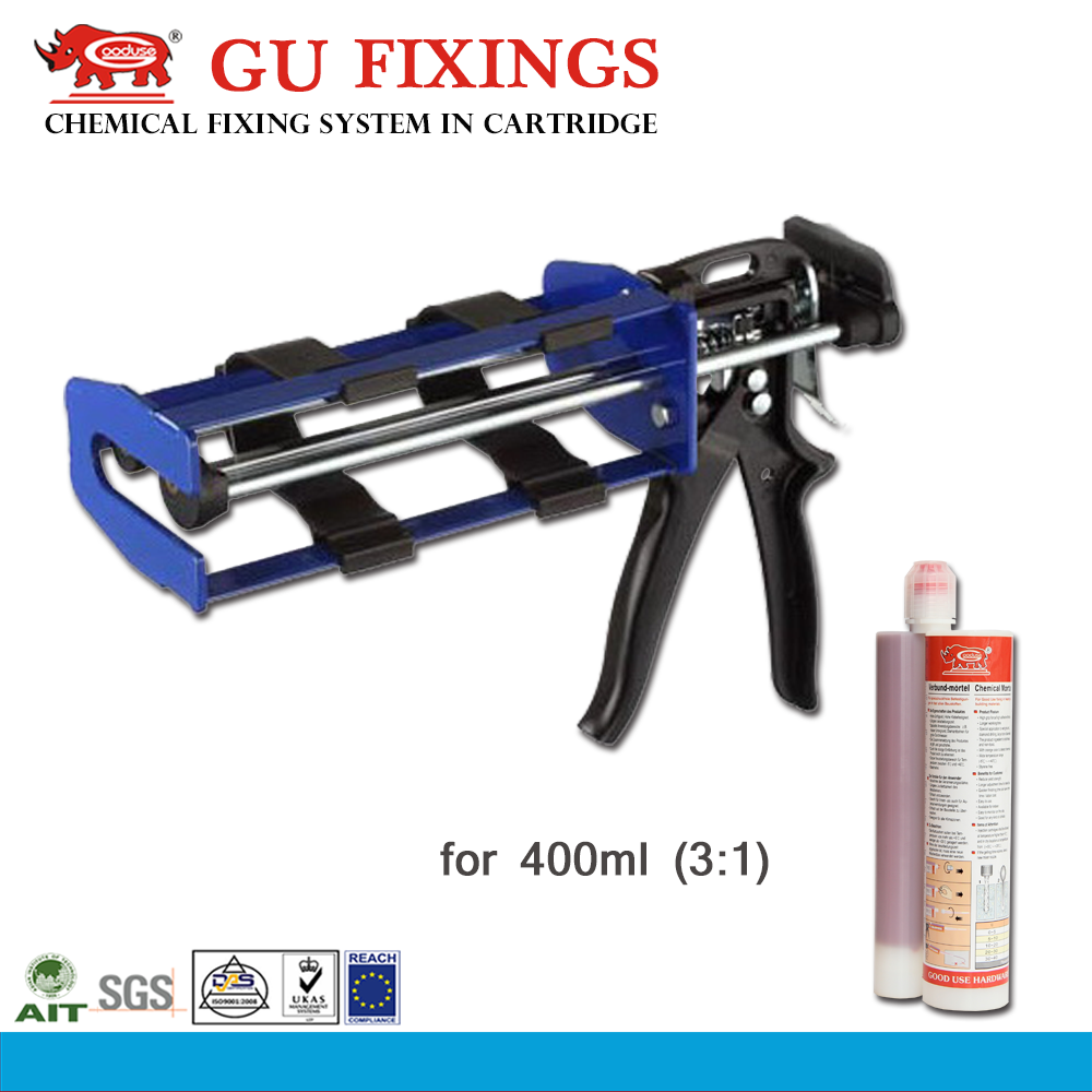 Double Cartridges Caulking Gun For 400ml Good Use Hardware Co Ltd